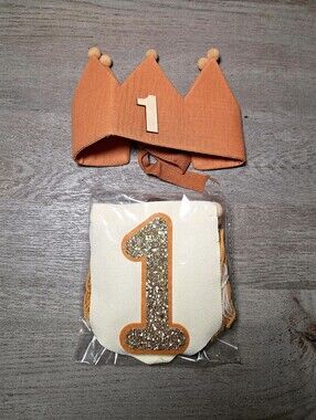 1st Birthday Crown & Highchair Banner